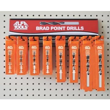36PC BRAD POINT DRILL DISPLAY