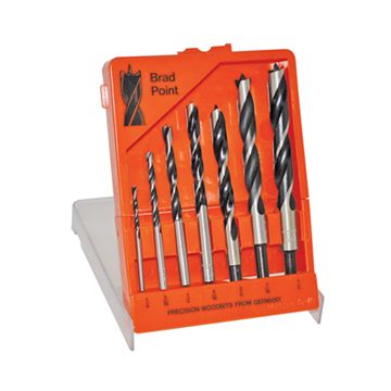 7PC.BRAD PT. SET IN PLASTIC CASE