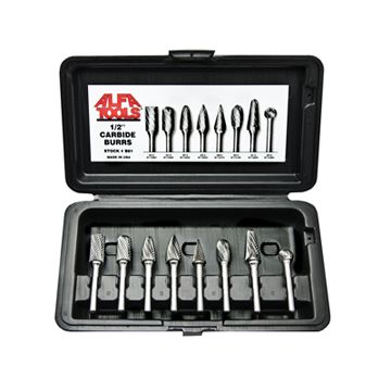 8PC.BURR SET 1/4"SHANK,1/4"DIA.