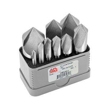 9PC 60DEG SG FL CSK 3/16-1" SET