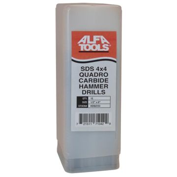 3/16 X 6-1/2 SDS QUAD HMMR DRLL 25PC