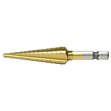 "CH" 9 STEP 1/4 HEX SH PROBIT TIN DRILL