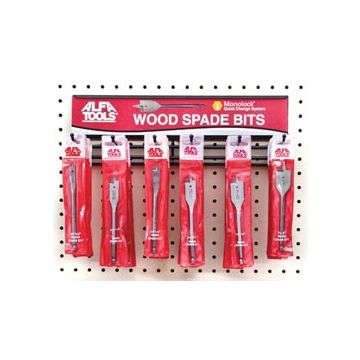 30PC WOOD SPADE BIT DISPLAY